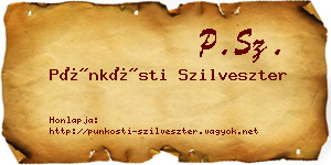 Pünkösti Szilveszter névjegykártya